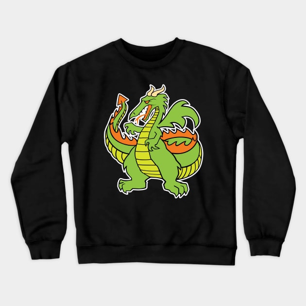 Dr. Steel Dragon Tattoo Full Color Crewneck Sweatshirt by HustlerofCultures